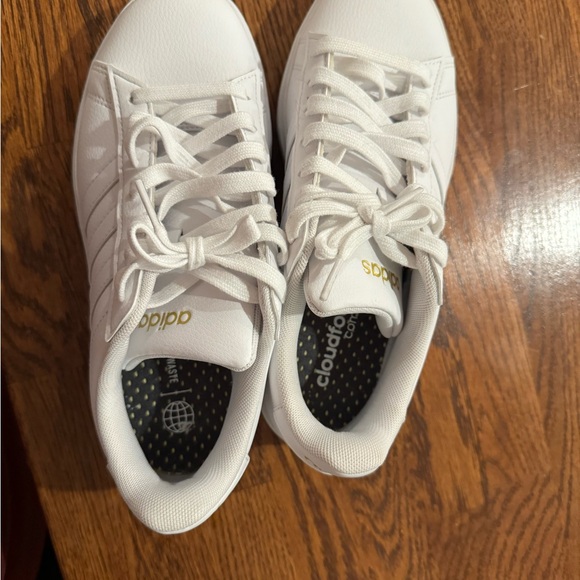 Adidas Women's Grand Court 2.0 Sneakers all white 6 - Picture 3 of 6